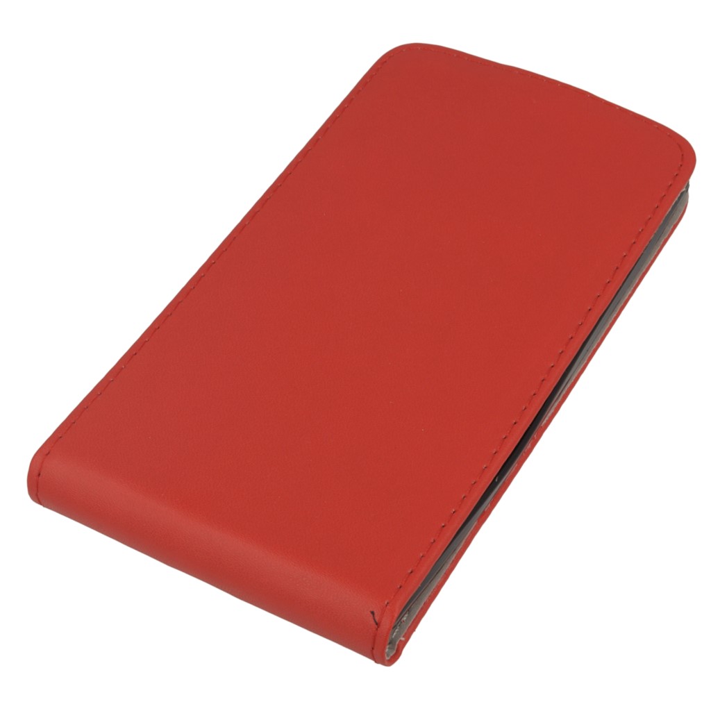 Pokrowiec z klapk na magnes Prestige Slim Flexi czerwony LG G4 Beat / 3