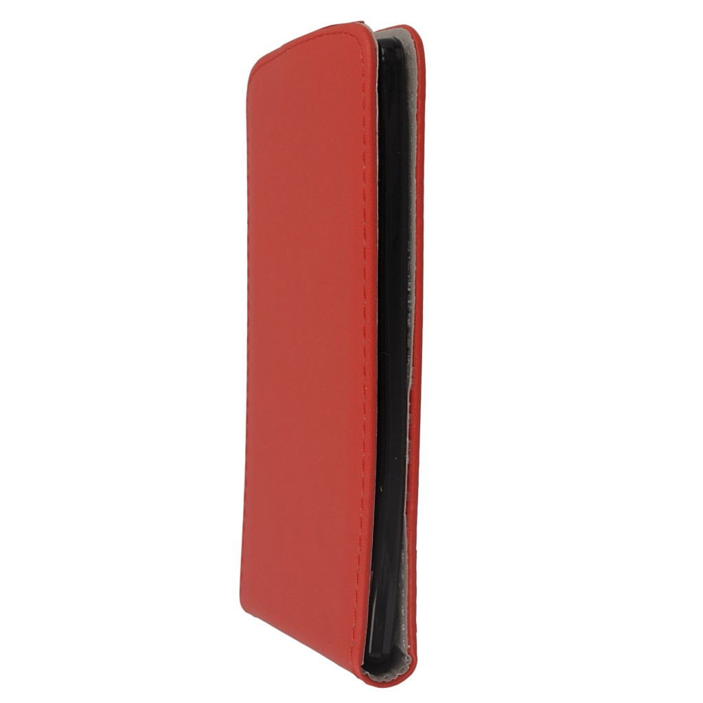 Pokrowiec z klapk na magnes Prestige Slim Flexi czerwony LG G4 Beat / 6