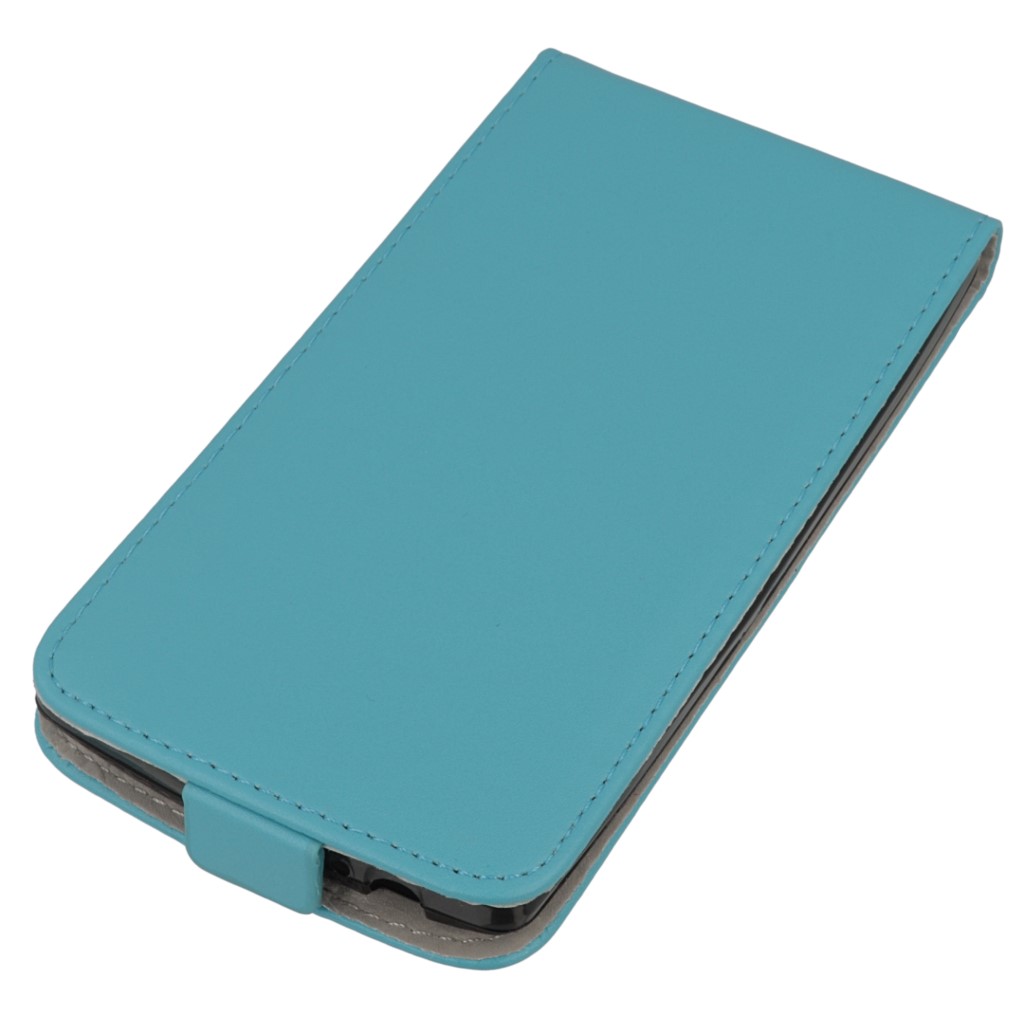 Pokrowiec z klapk na magnes Prestige Slim Flexi jasny niebieski LG G4s / 2