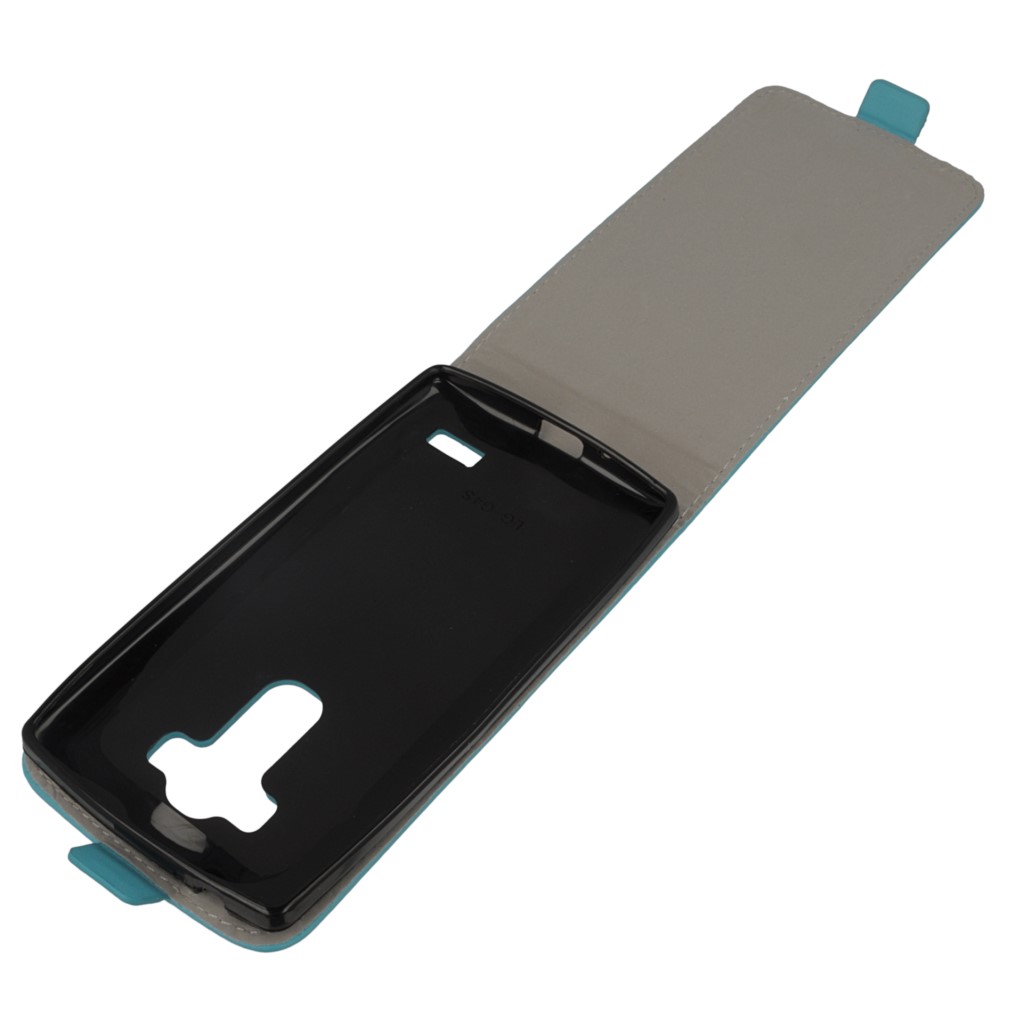Pokrowiec z klapk na magnes Prestige Slim Flexi jasny niebieski LG G4s / 8