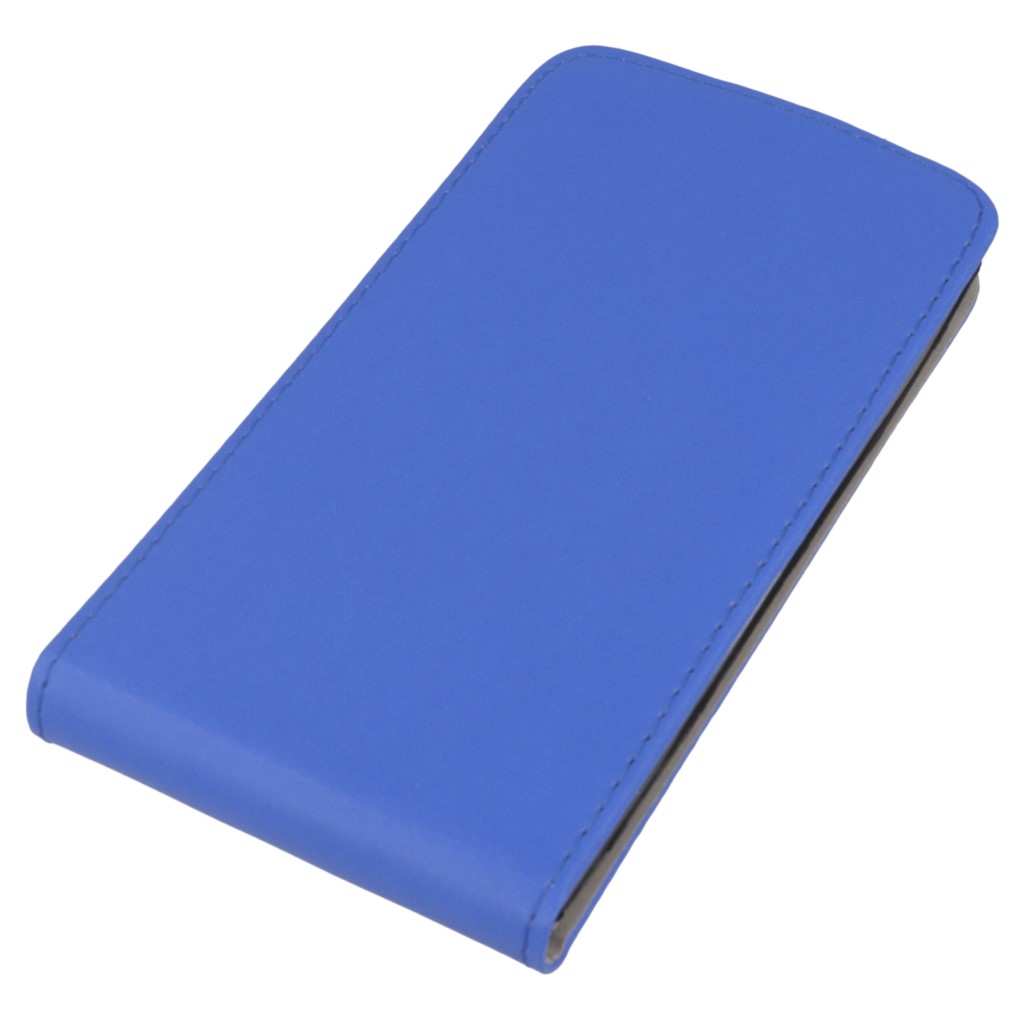 Pokrowiec z klapk na magnes Prestige Slim Flexi niebieski LG G4 Beat / 3