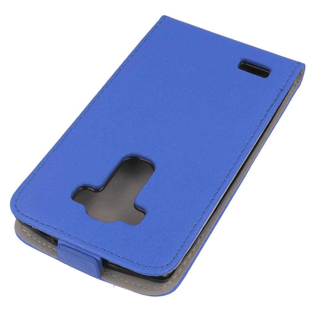 Pokrowiec z klapk na magnes Prestige Slim Flexi niebieski LG G4 Beat / 4