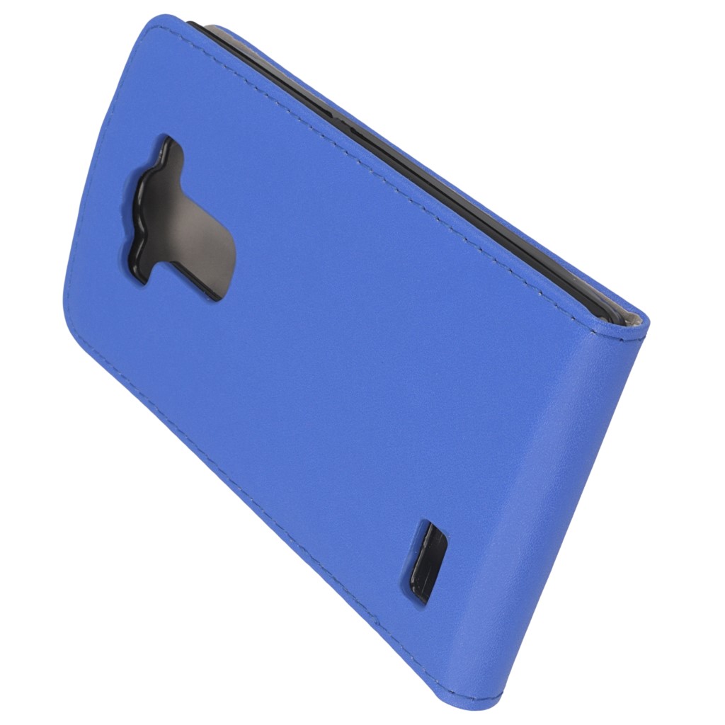 Pokrowiec z klapk na magnes Prestige Slim Flexi niebieski LG G4 Beat / 5