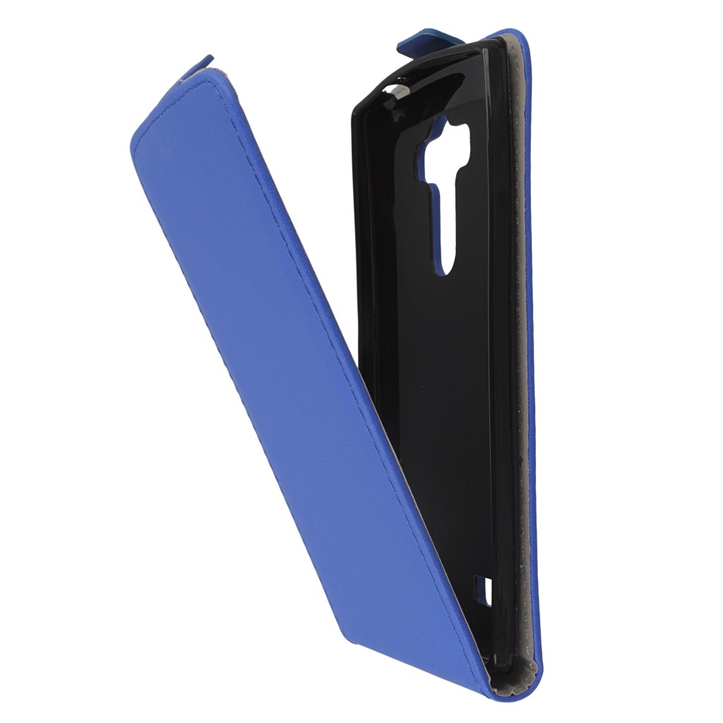 Pokrowiec z klapk na magnes Prestige Slim Flexi niebieski LG G4 Beat / 7