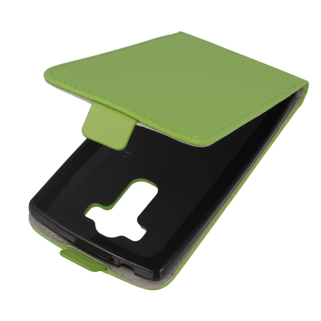 Pokrowiec z klapk na magnes Prestige Slim Flexi zielony LG G4s