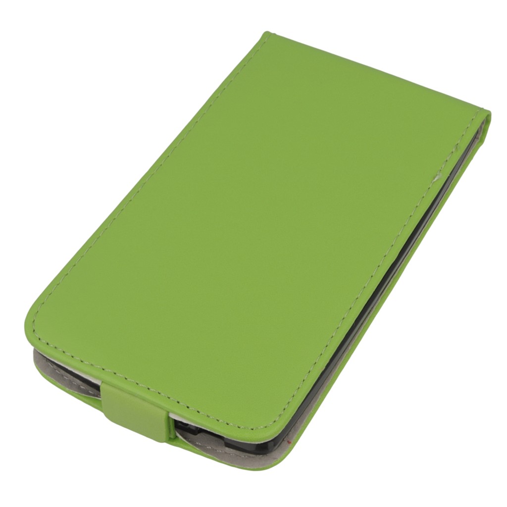 Pokrowiec z klapk na magnes Prestige Slim Flexi zielony LG G4s / 2
