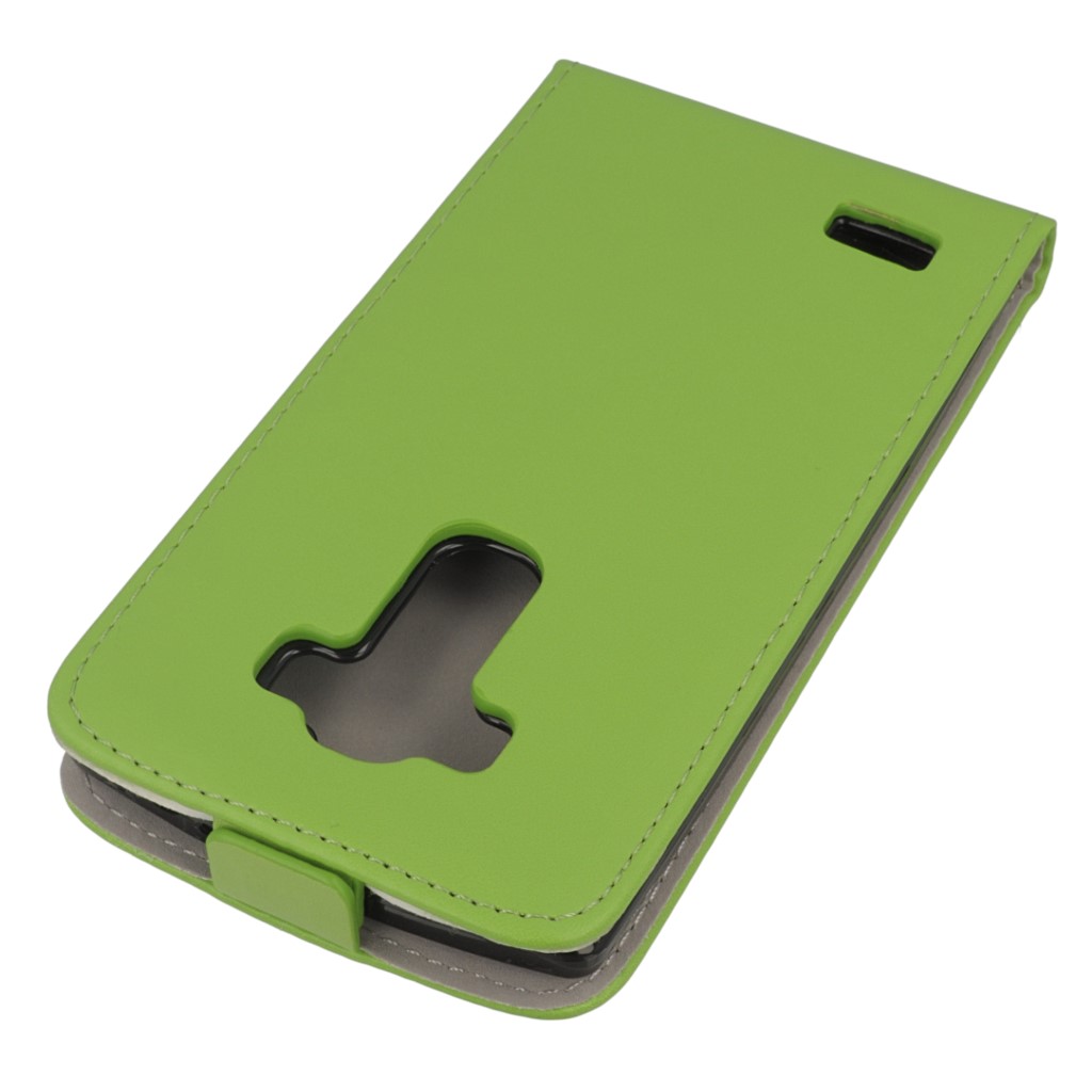 Pokrowiec z klapk na magnes Prestige Slim Flexi zielony LG G4 Beat / 4