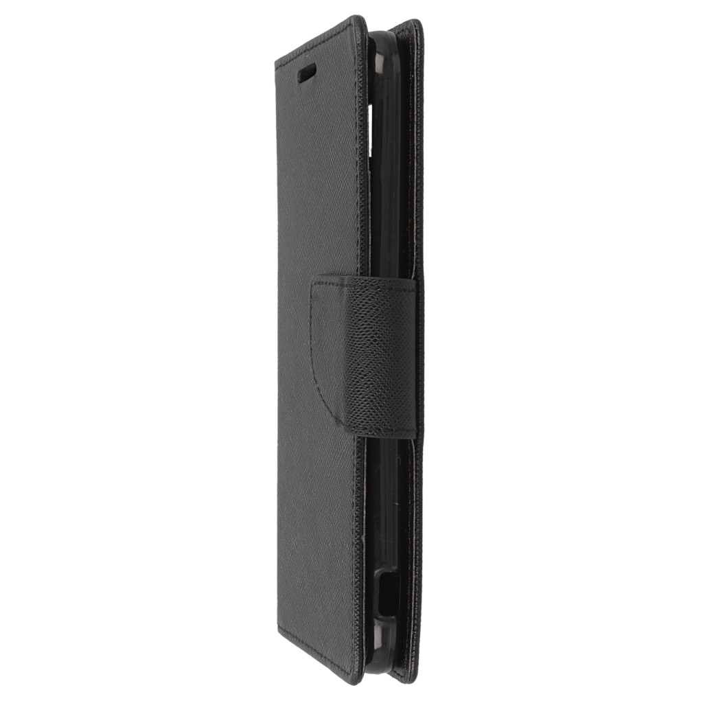 Pokrowiec etui z klapk na magnes Fancy Case czarne LG G5 / 6