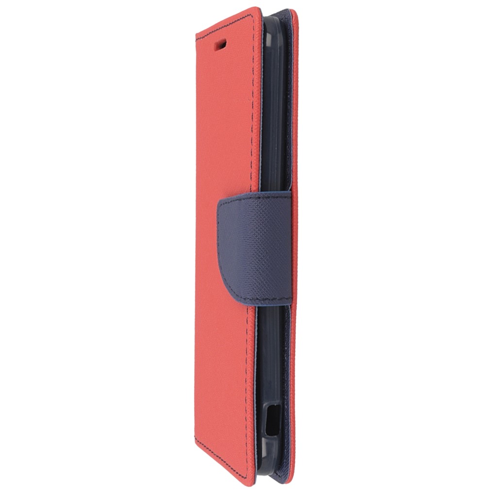 Pokrowiec etui z klapk na magnes Fancy Case czerwono-granatowe LG G5 / 6