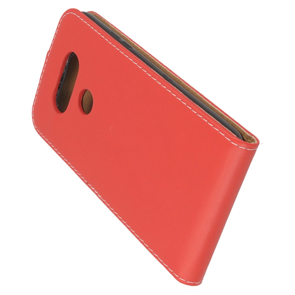 Pokrowiec z klapk na magnes Prestige Slim Flexi czerwony LG G5 / 5