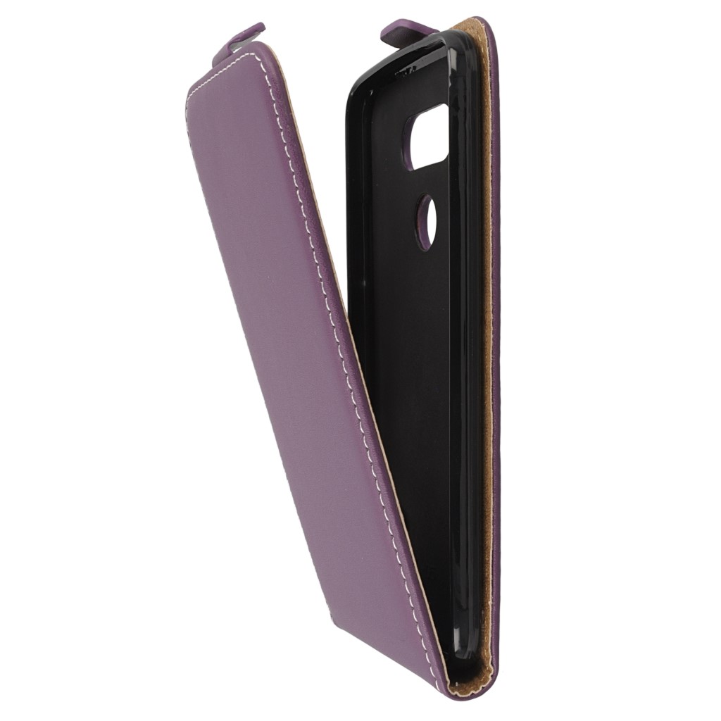 Pokrowiec z klapk na magnes Prestige Slim Flexi fioletowy LG G5 / 6