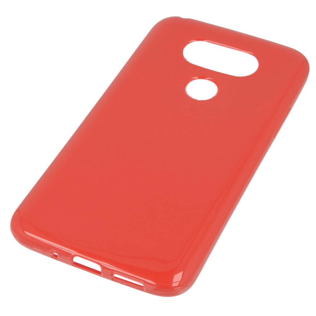 Pokrowiec silikonowe etui BACK CASE czerwone LG G5