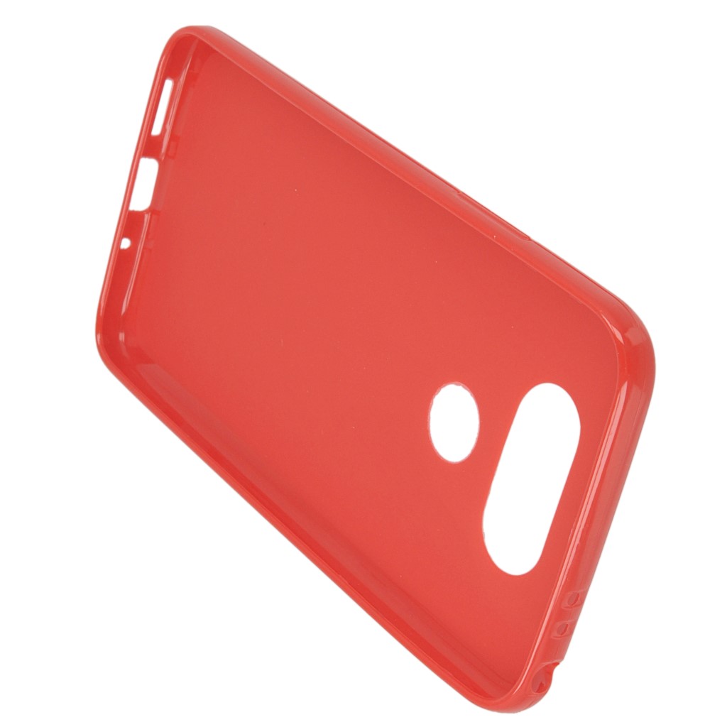 Pokrowiec silikonowe etui BACK CASE czerwone LG G5 / 4