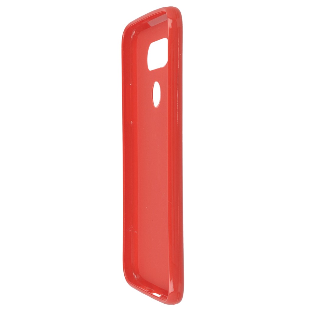 Pokrowiec silikonowe etui BACK CASE czerwone LG G5 / 7