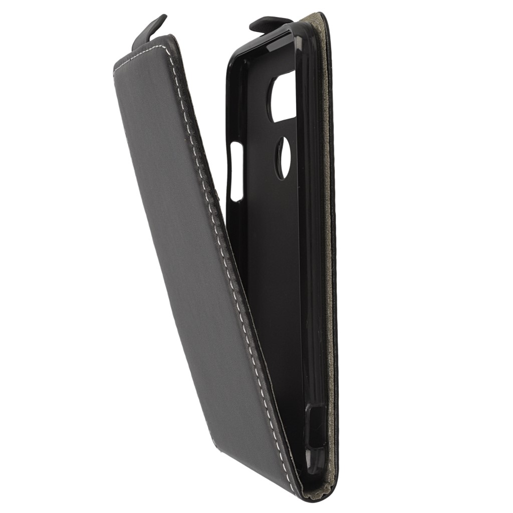 Pokrowiec z klapk na magnes Prestige Slim Flexi czarny LG G5 / 7