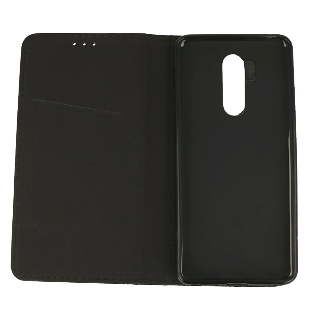 Pokrowiec etui z klapk Magnet Book czarne LG G7 Fit / 4