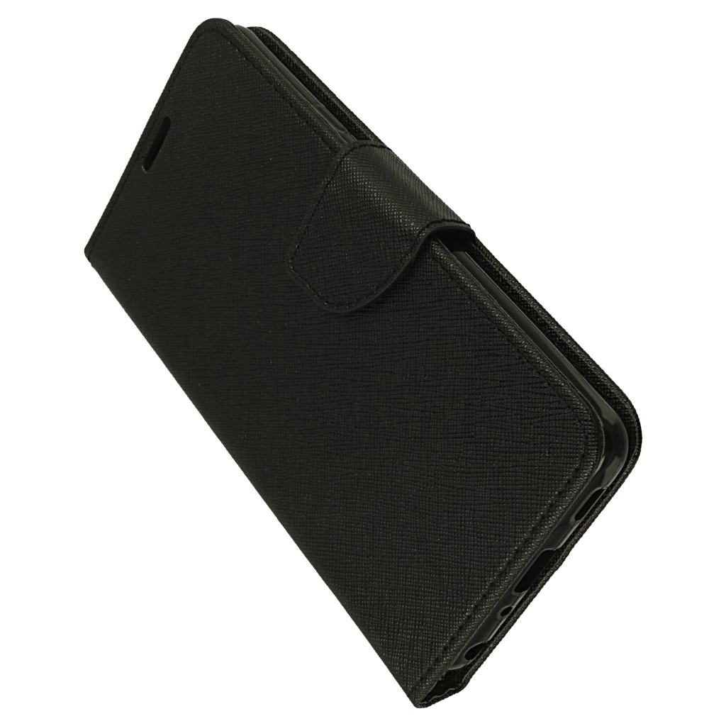 Pokrowiec etui z klapk na magnes Fancy Case czarne LG G7 ThinQ / 6