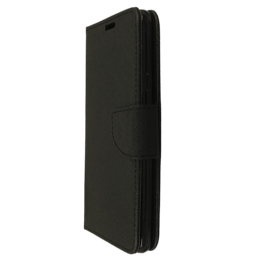 Pokrowiec etui z klapk na magnes Fancy Case czarne LG G7 ThinQ / 7