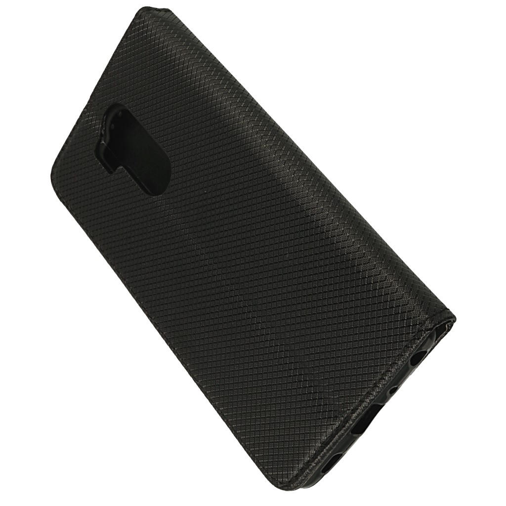 Pokrowiec etui z klapk Magnet Book czarne SAMSUNG SM-G900F Galaxy S5 / 5
