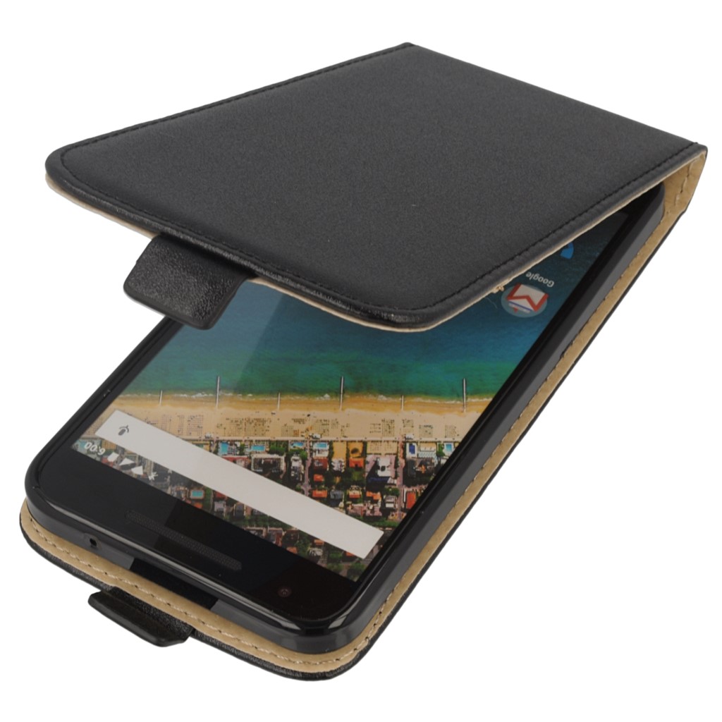 Pokrowiec z klapk na magnes Prestige Slim Flexi czarny LG Nexus 5X