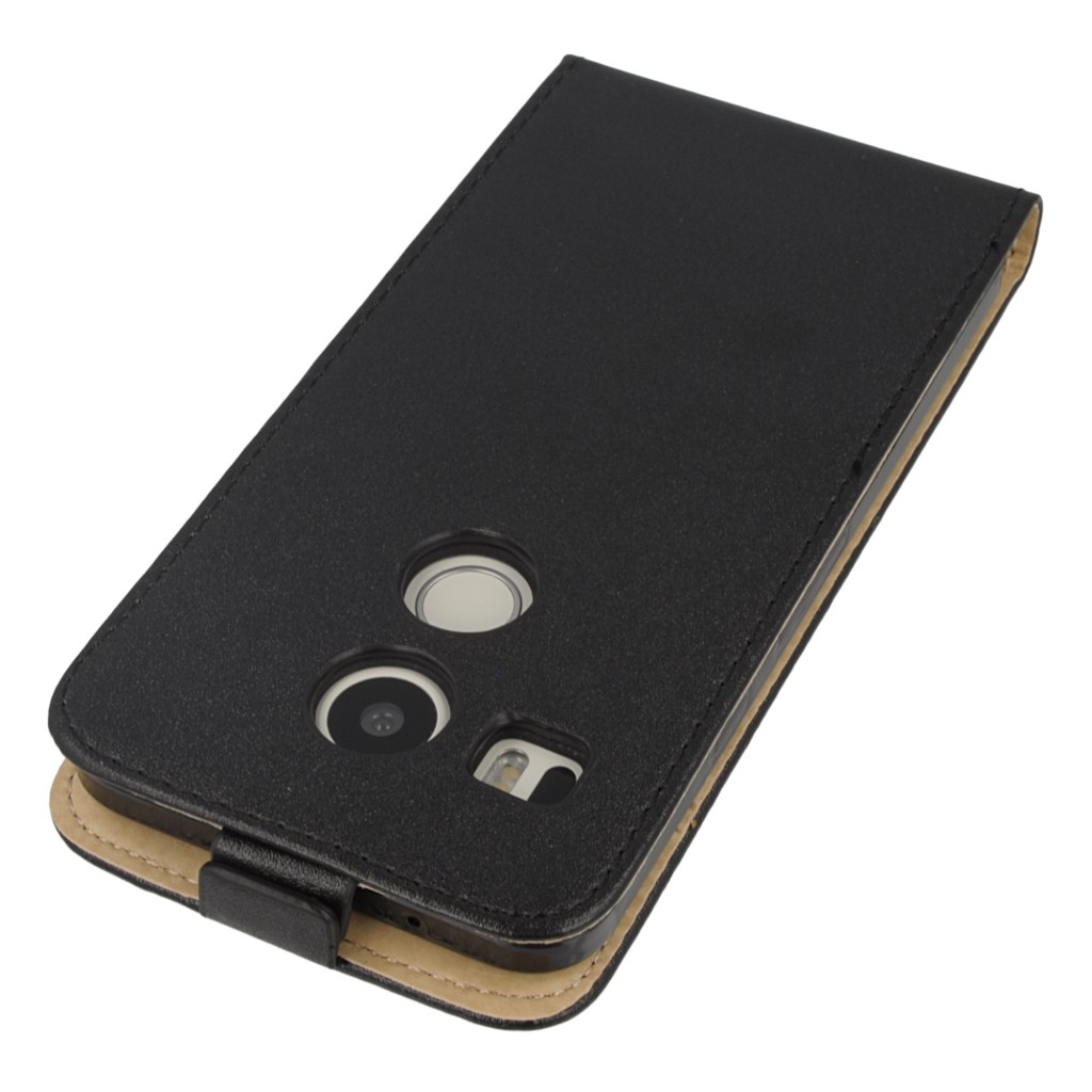 Pokrowiec z klapk na magnes Prestige Slim Flexi czarny LG Nexus 5X / 4