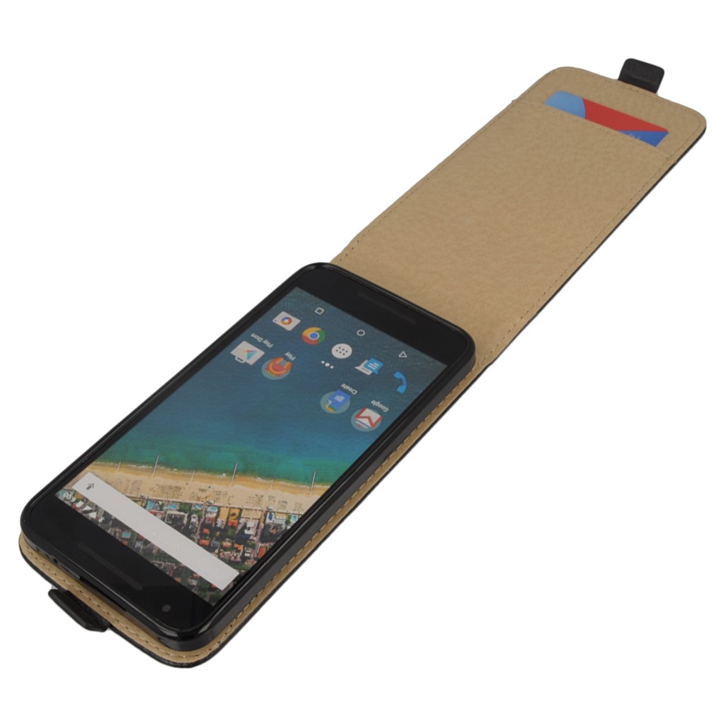 Pokrowiec z klapk na magnes Prestige Slim Flexi czarny LG Nexus 5X / 8