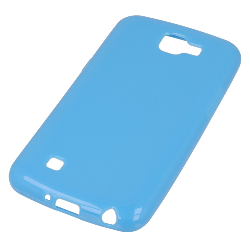 Pokrowiec silikonowe etui BACK CASE niebieskie LG K4