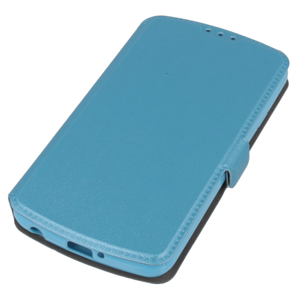 Pokrowiec etui Flexi Book niebieski HTC Desire 630 / 2