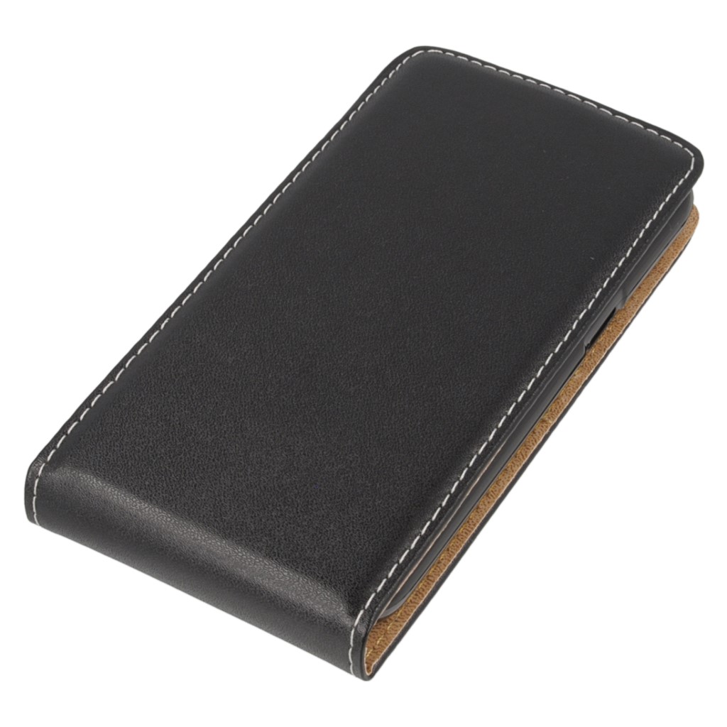 Pokrowiec z klapk na magnes Prestige Slim Flexi czarny LG K4 / 3