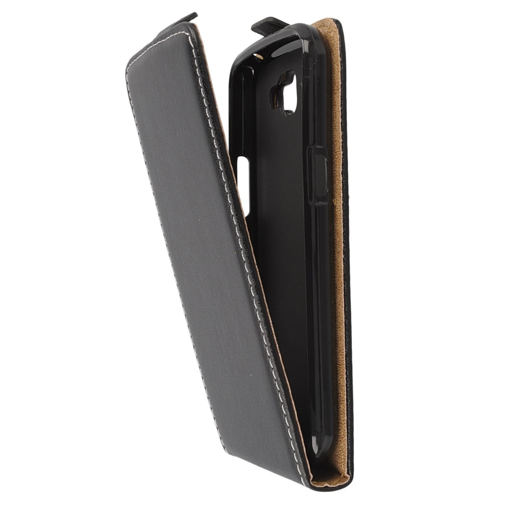 Pokrowiec z klapk na magnes Prestige Slim Flexi czarny LG K4 / 8