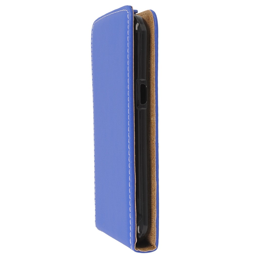 Pokrowiec z klapk na magnes Prestige Slim Flexi niebieski LG K4 / 6