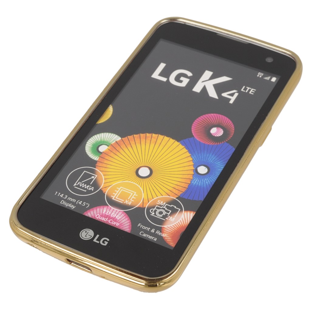 Pokrowiec etui silikonowe Luxury Case rowy LG K4 / 9