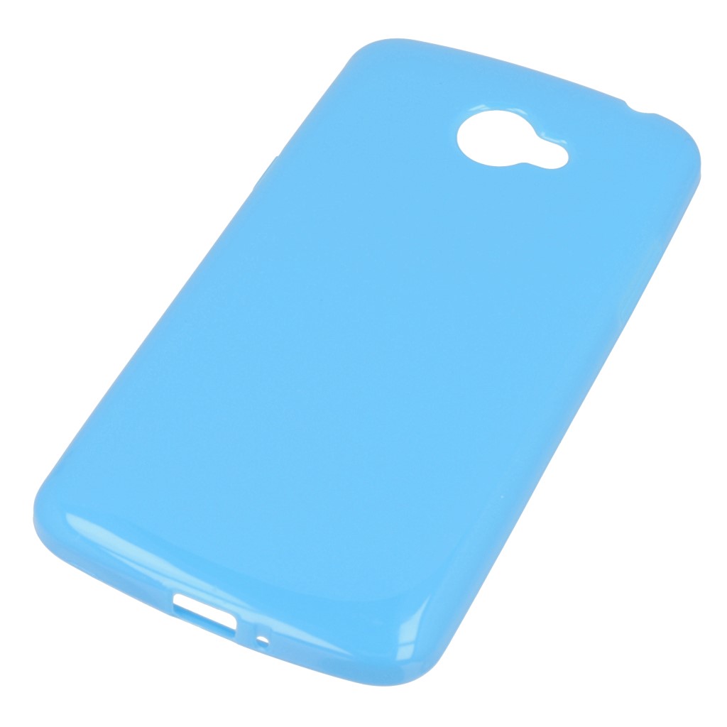 Pokrowiec silikonowe etui BACK CASE niebieskie LG K5