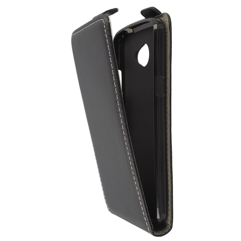 Pokrowiec z klapk na magnes Prestige Slim Flexi czarny LG K5 / 8