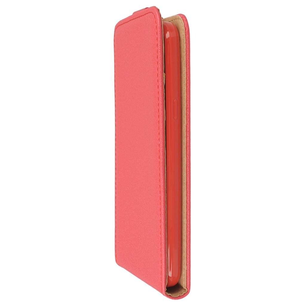 Pokrowiec z klapk na magnes Prestige Slim Flexi czerwony LG K5 / 7