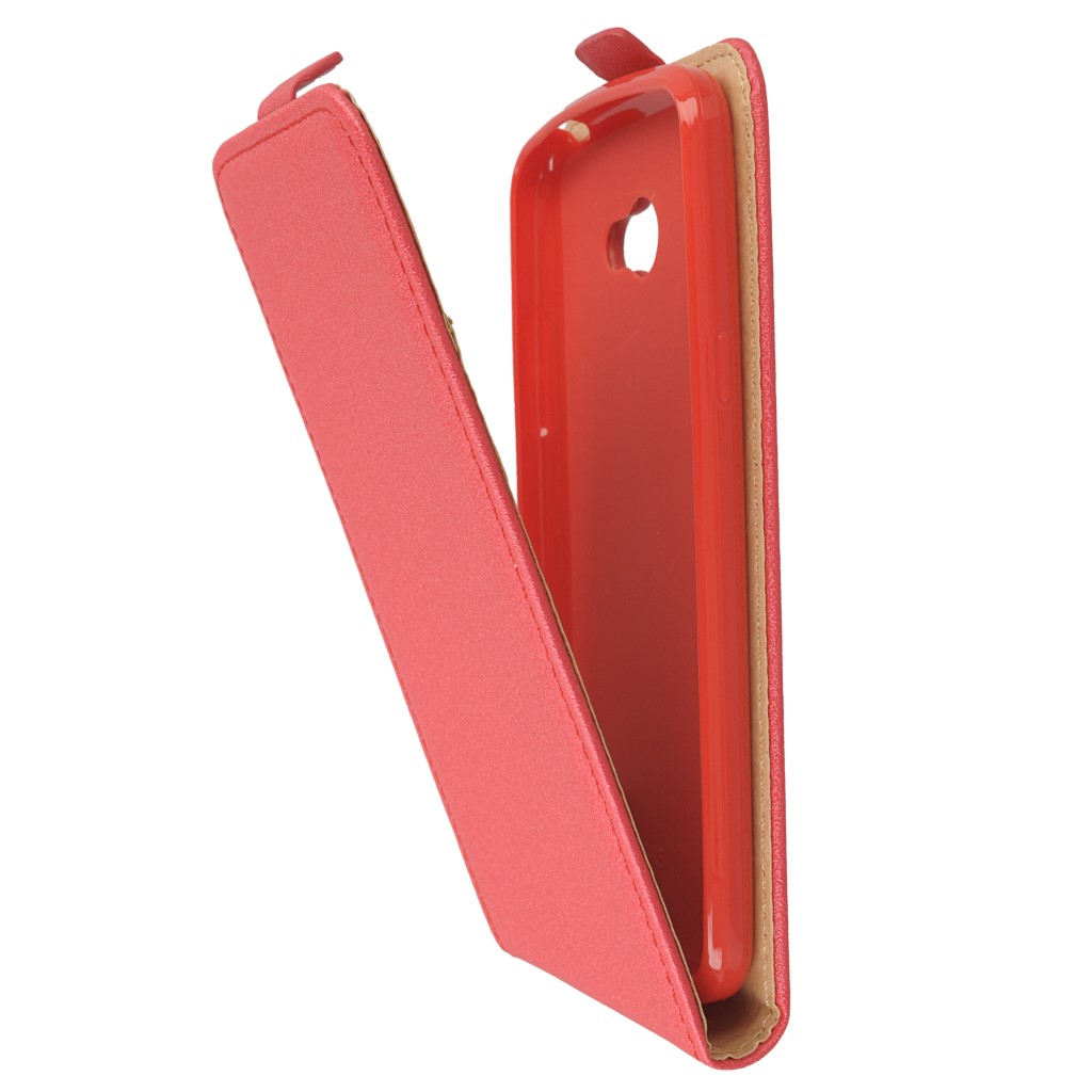 Pokrowiec z klapk na magnes Prestige Slim Flexi czerwony LG K5 / 8