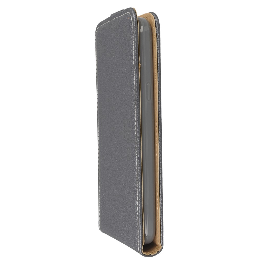 Pokrowiec z klapk na magnes Prestige Slim Flexi grafitowy LG K5 / 7