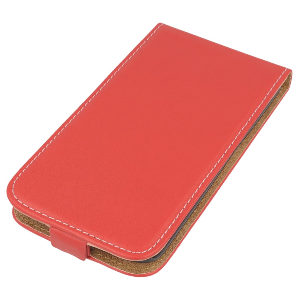 Pokrowiec z klapk na magnes Prestige Slim Flexi czerwony LG K7 / 2