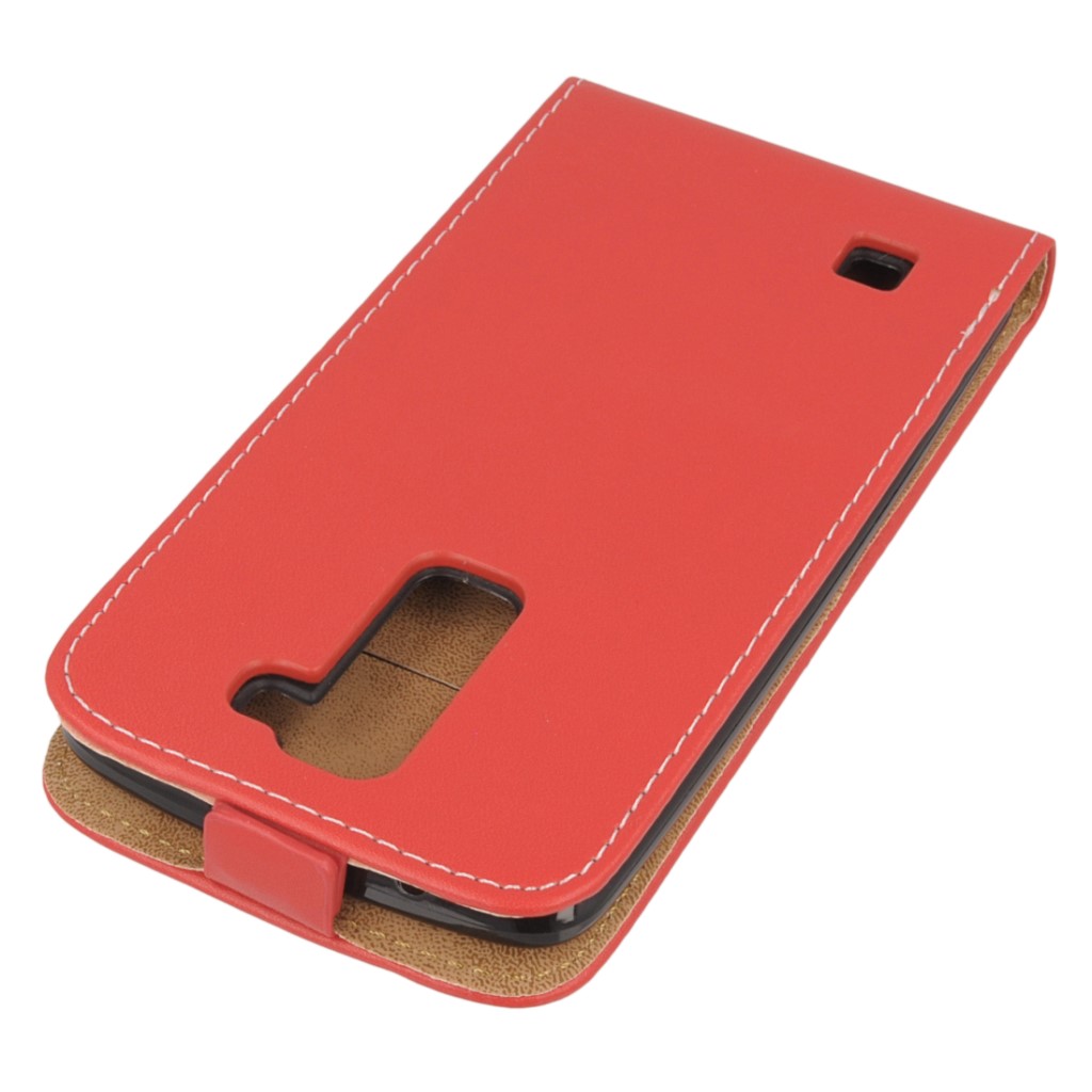 Pokrowiec z klapk na magnes Prestige Slim Flexi czerwony LG K7 / 4