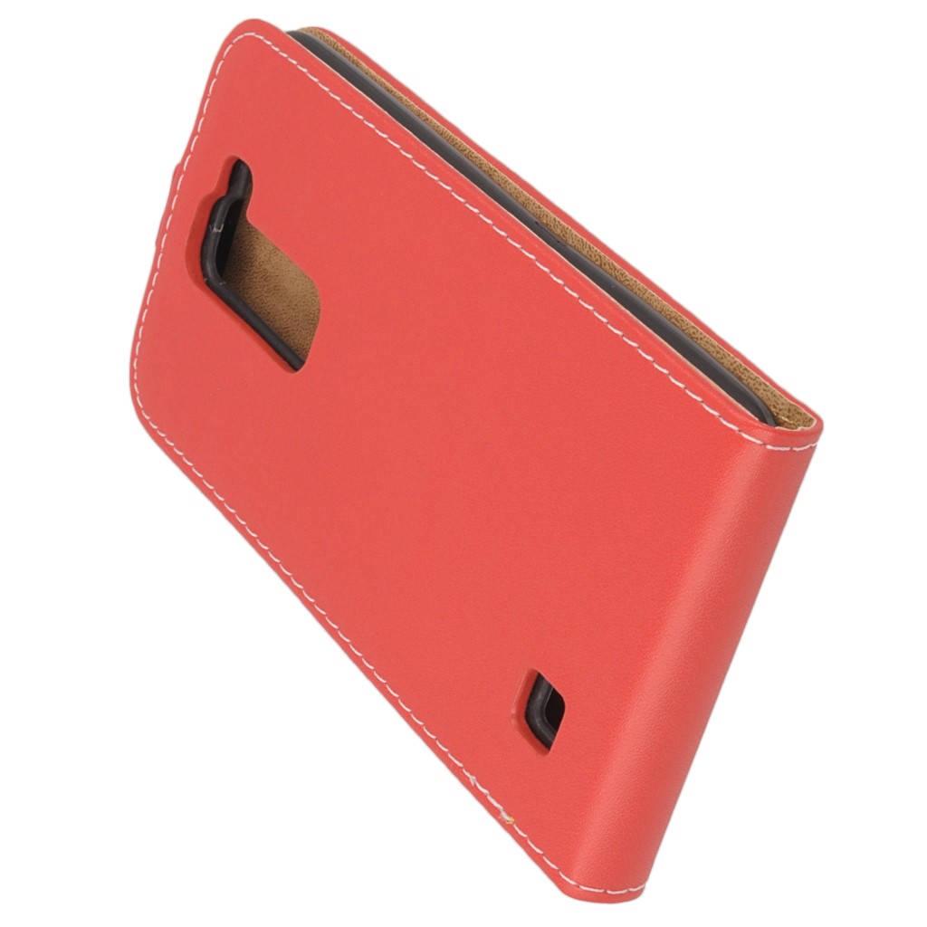 Pokrowiec z klapk na magnes Prestige Slim Flexi czerwony LG K7 / 5