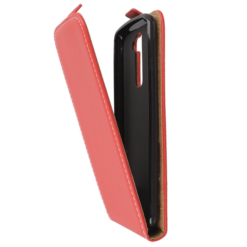 Pokrowiec z klapk na magnes Prestige Slim Flexi czerwony LG K7 / 7