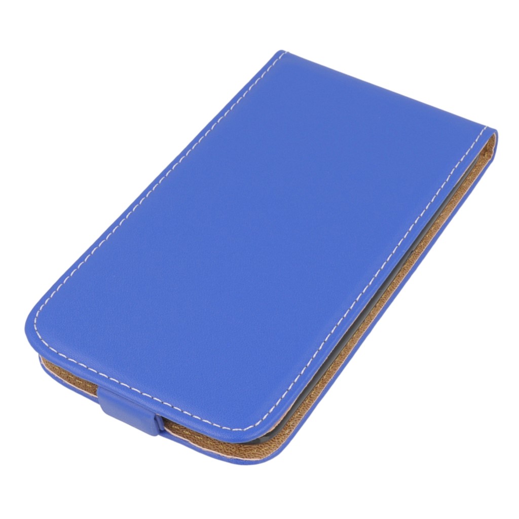 Pokrowiec z klapk na magnes Prestige Slim Flexi niebieski LG K7 / 2