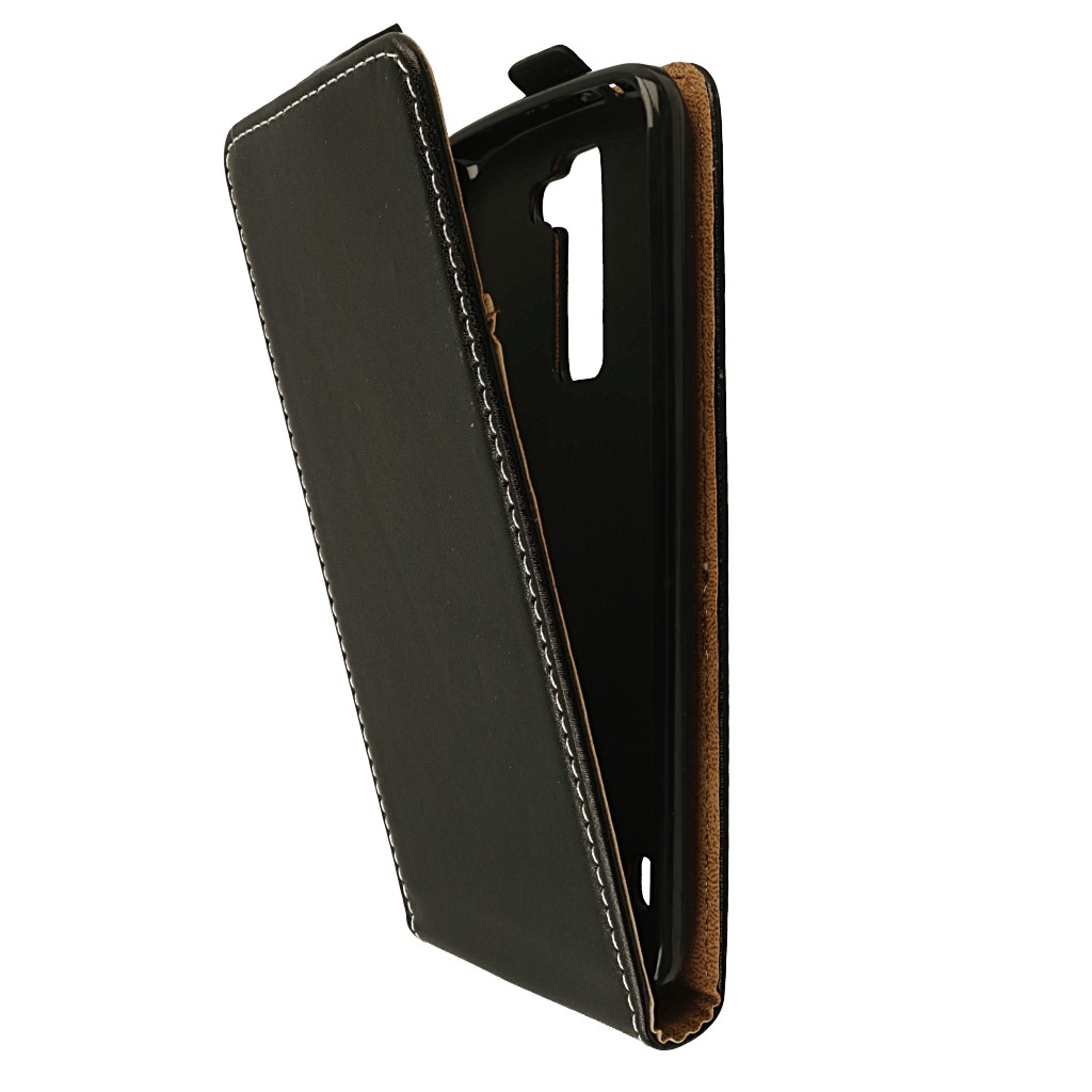 Pokrowiec z klapk na magnes Prestige Slim Flexi czarny LG K8 / 5