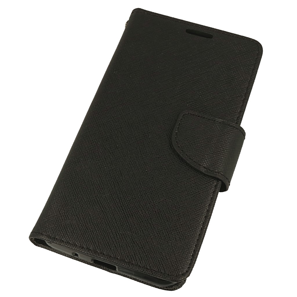 Pokrowiec etui z klapk na magnes Fancy Case czarne LG K9 Dual / 2