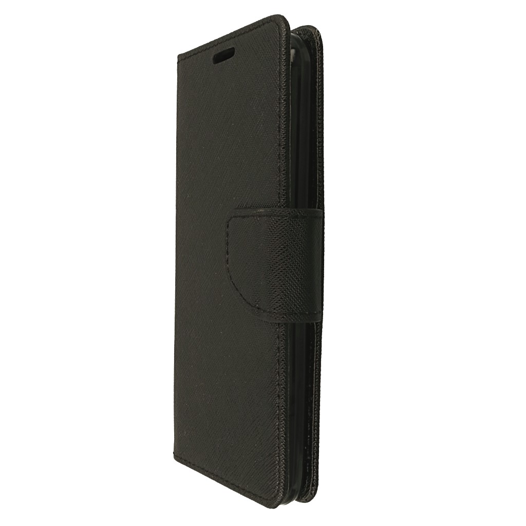 Pokrowiec etui z klapk na magnes Fancy Case czarne LG K9 Dual / 6