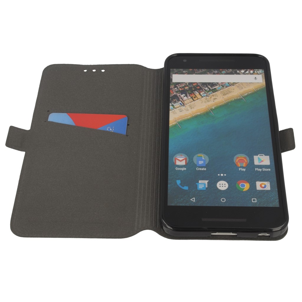 Pokrowiec etui Flexi Book czarne LG Nexus 5X / 11