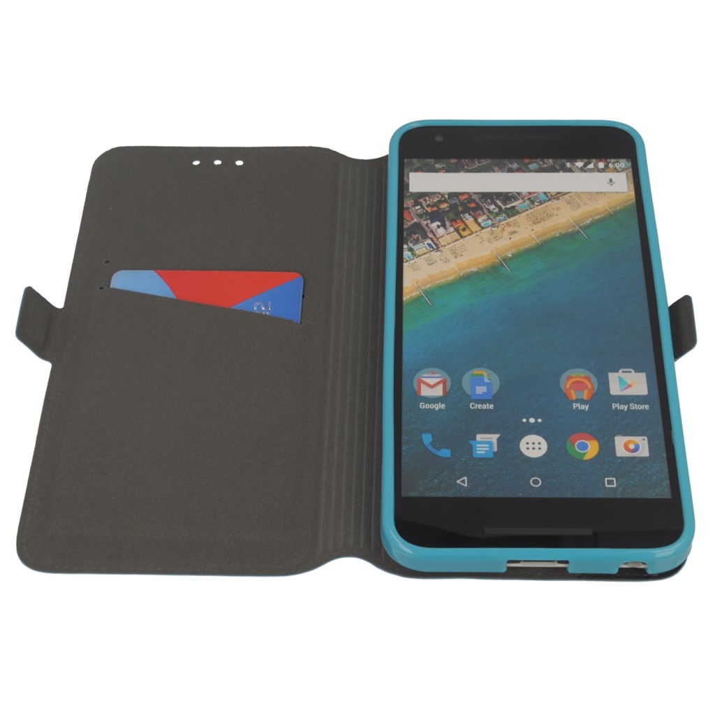 Pokrowiec etui Flexi Book niebieskie LG Nexus 5X / 11