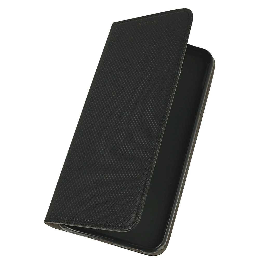 Pokrowiec etui z klapk Magnet Book czarne LG Q60