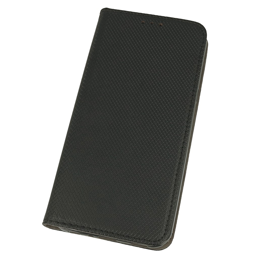 Pokrowiec etui z klapk Magnet Book czarne LG Q60 / 2