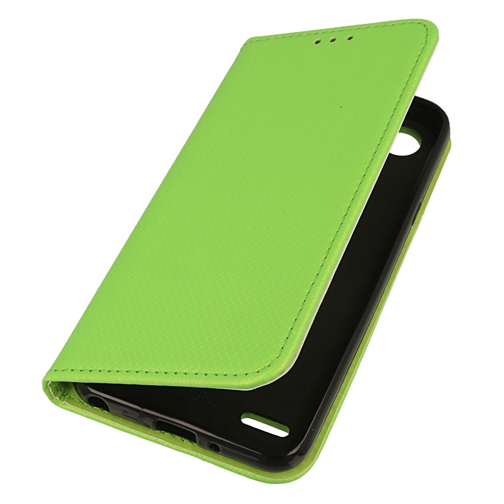 Pokrowiec etui z klapk Magnet Book zielone LG Q6